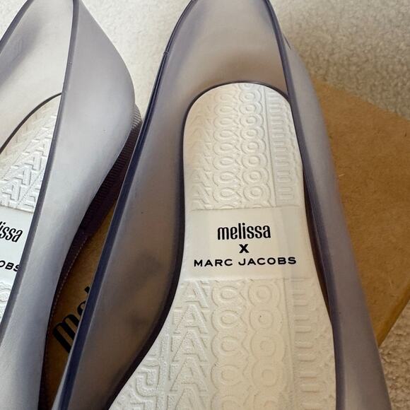Marc Jacobs x Melissa logo-embossed ballerina shoes 38 - Picture 6 of 8